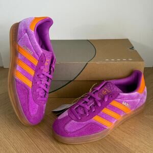 Adidas Gazelle Indoor Purple Burst Velvet Samba Women Sneakers- SZ 6.5